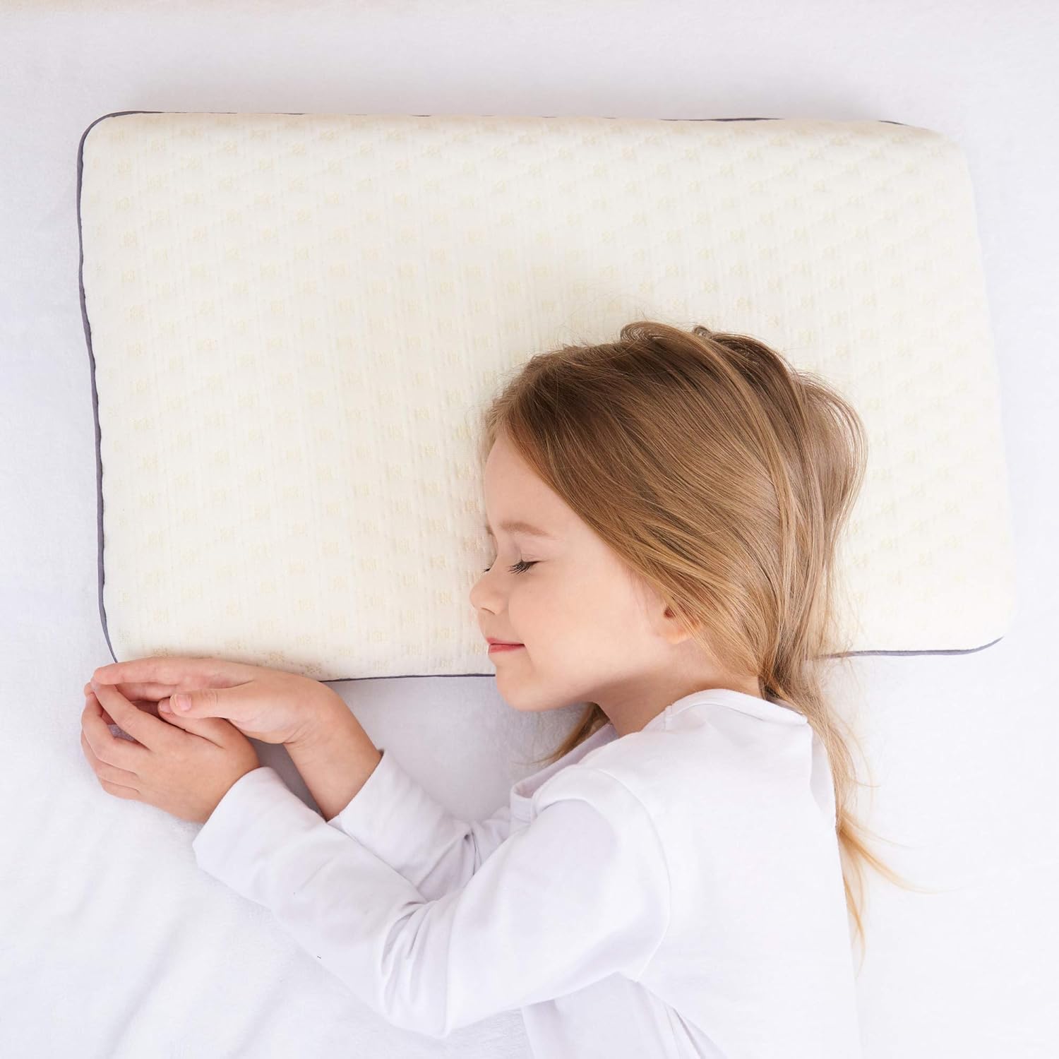 SIKAINI Cuscino per Bambini Memory Foam Cuscino per Bambini Cuscino ipoallergenico Cuscino per Bambini per Ragazzi e Ragazze (3-10 Anni)