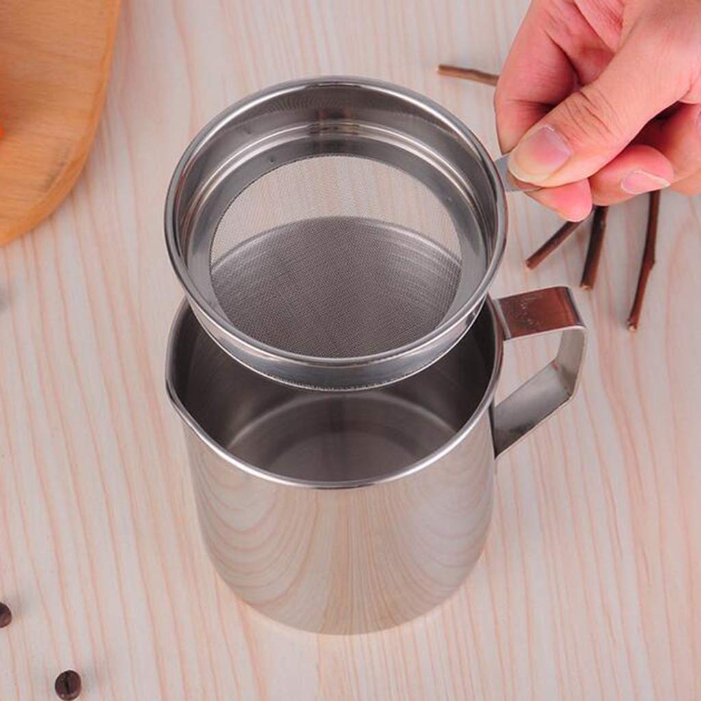 Amazon｜オイルポット フィルター ステンレス製 油こし器 油こし