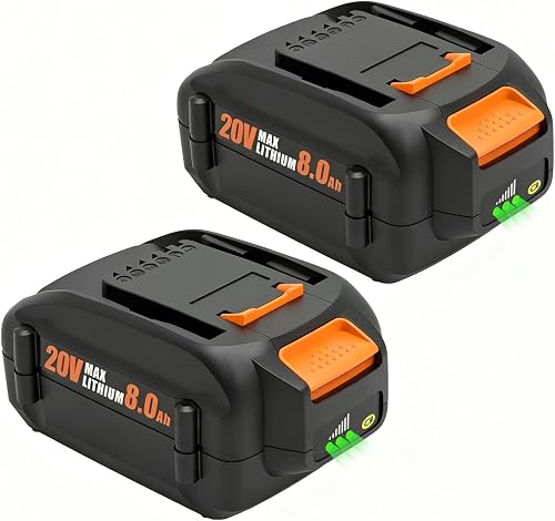20v 8.0Ah Replacement for Worx 20v Battery WA3520 WA3525 WA3575 WA3578