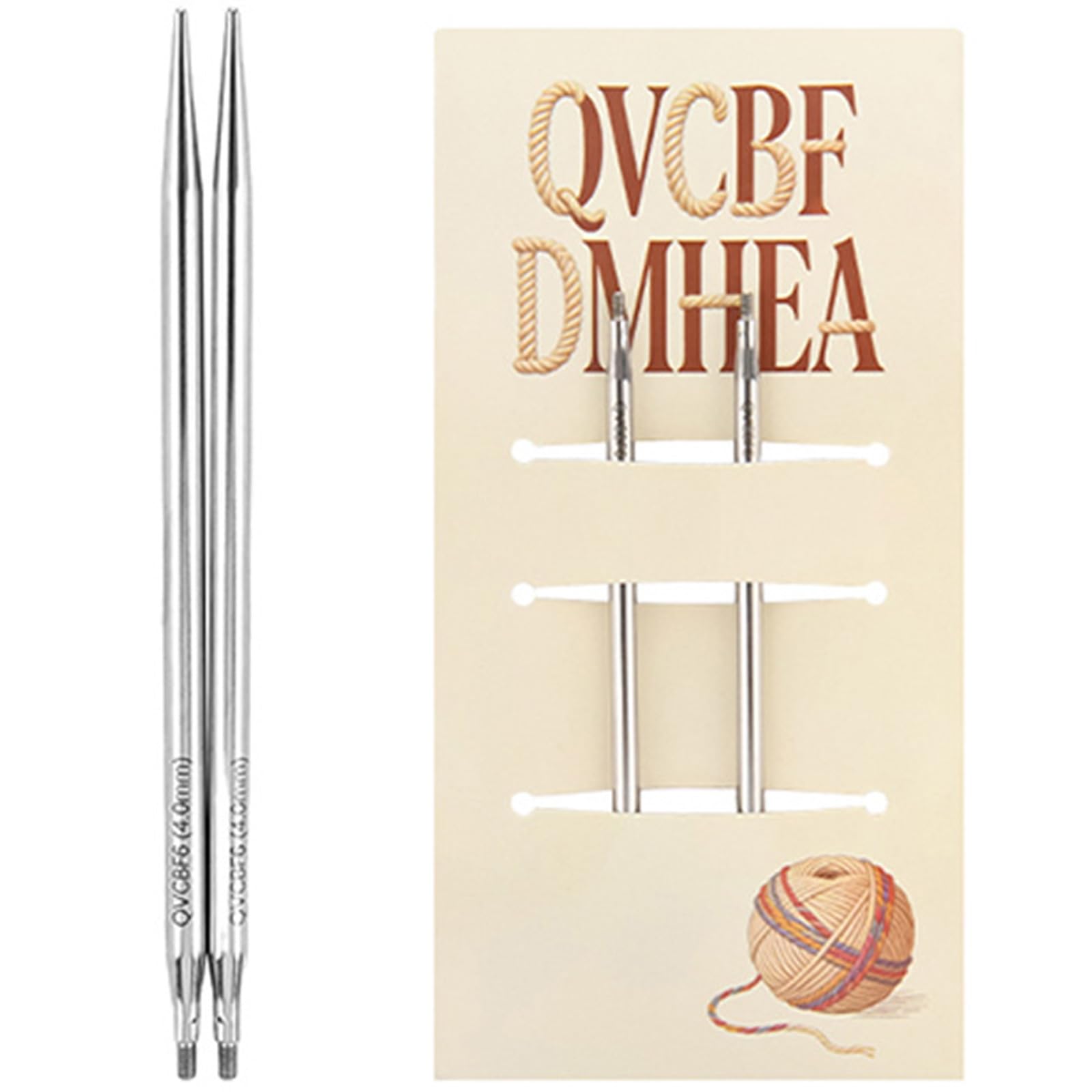Removable Hollow Circular Needle 10CM Stainless Steel Circular Knitting Needle for Crocheting Weaving Sweater Yarn Craft Knitting Probes