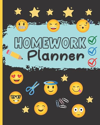Homework Planner: Cute Weekly Student Homework Organizer &amp; Diary For Kids And Teens.