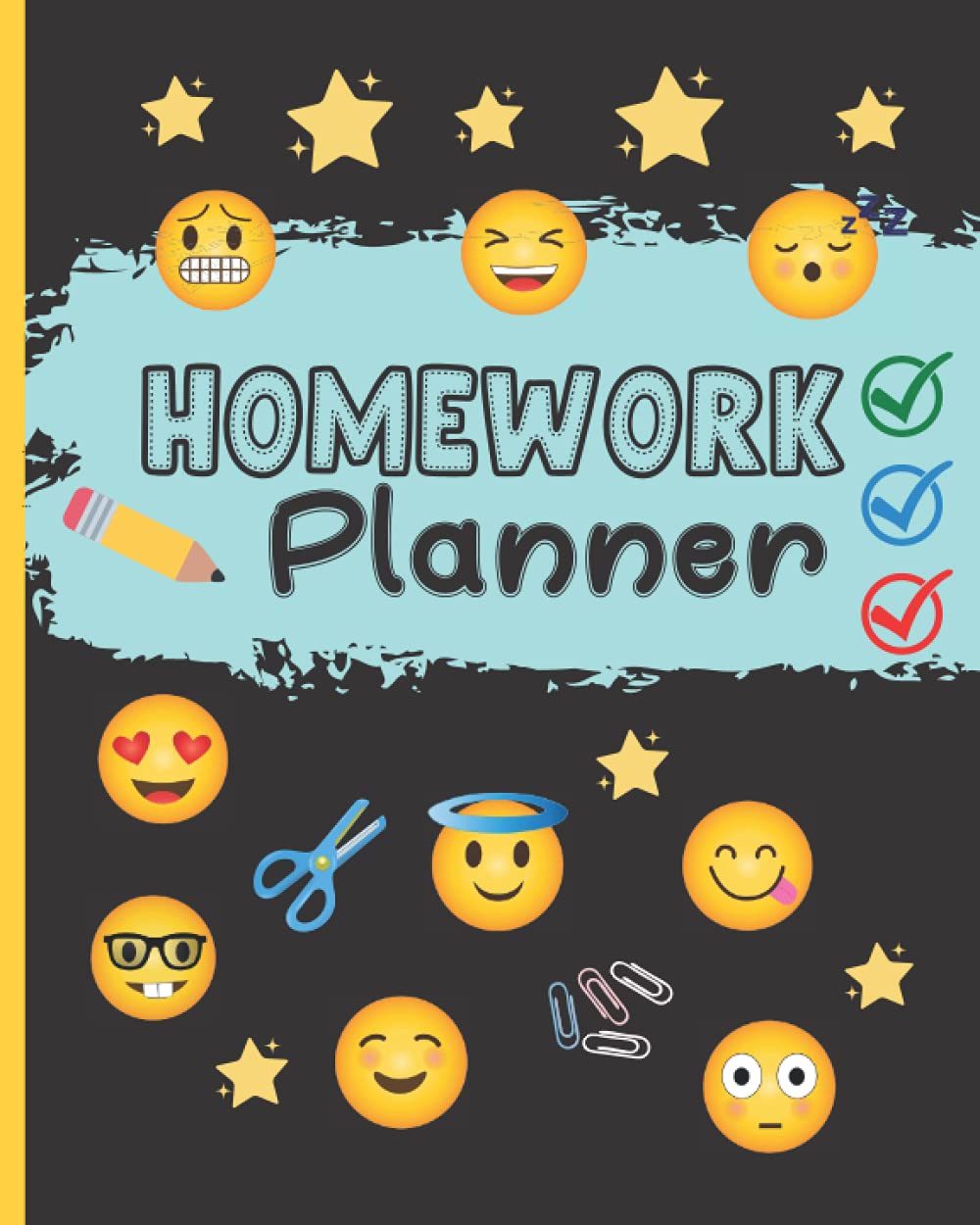Homework Planner: Cute Weekly Student Homework Organizer & Diary For Kids And Teens.