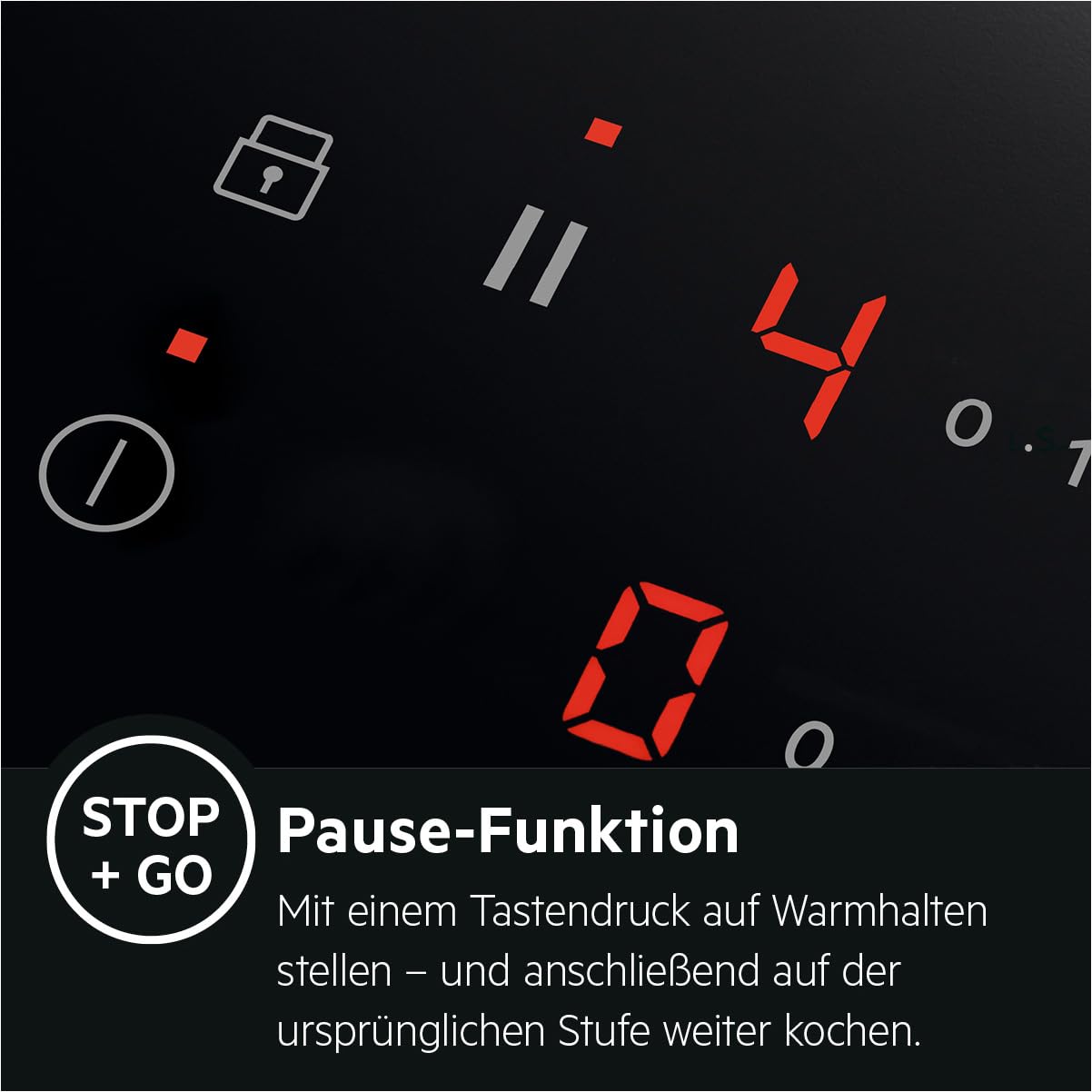 AEG Induktionskochfeld autark 60cm 4 Flex-Kochzonen Powerfunktion 14 Stufen SuperFlat Rahmen Timer Touch-Bedienung Haubenautomatik TO64IA0AXB