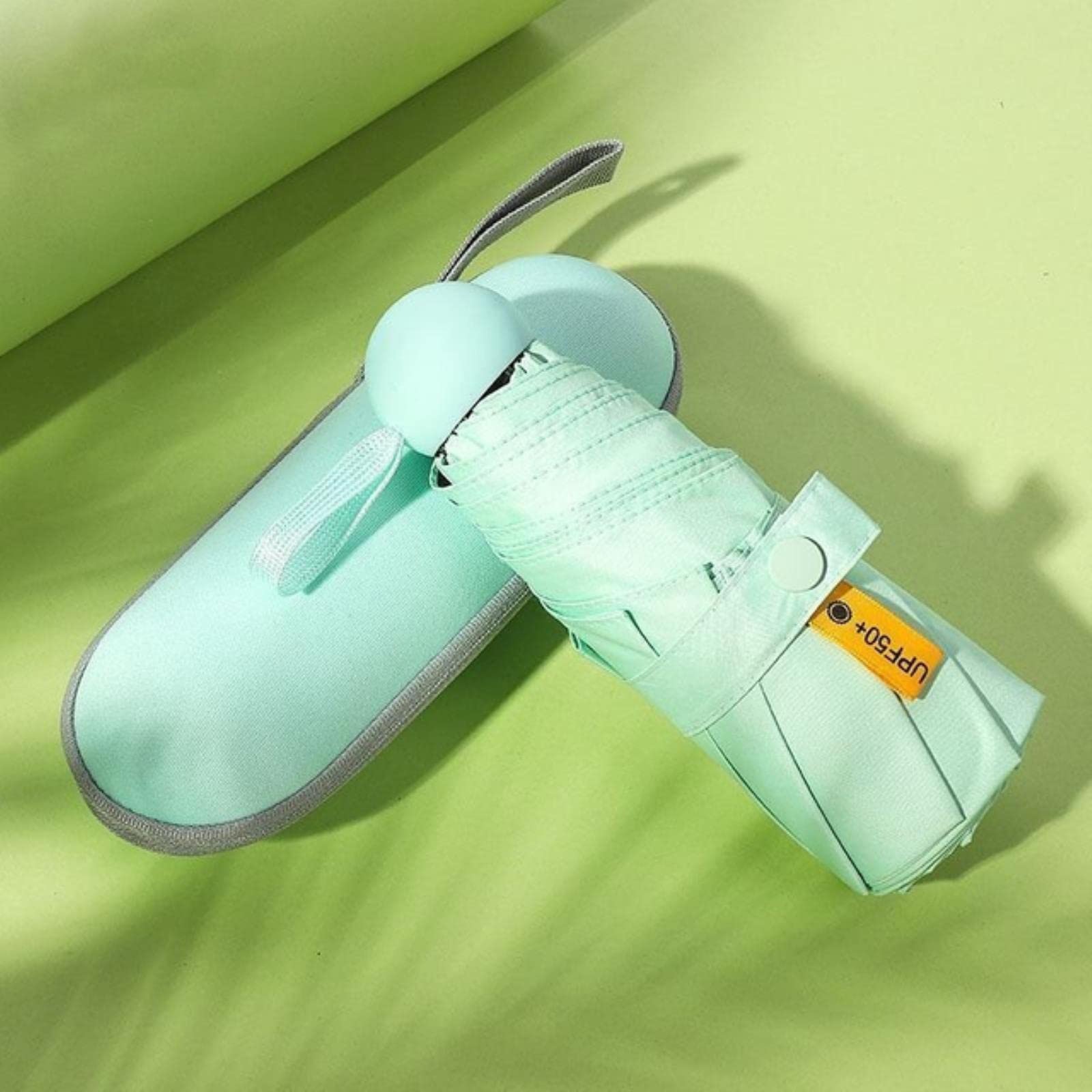 Kieszonkowy Parasol Parasol Owocowa Kapsułka Mini Parasol dla Kobiety Ochrona Słońce Parasolka UV Składane 5-krotnie Super Małe Pudełko Przenośne