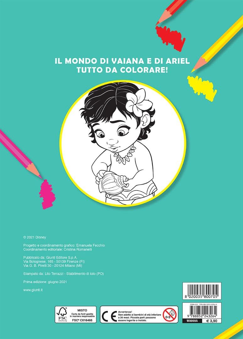 Amiche degli oceani. Primo album da colorare. Ediz. a colori