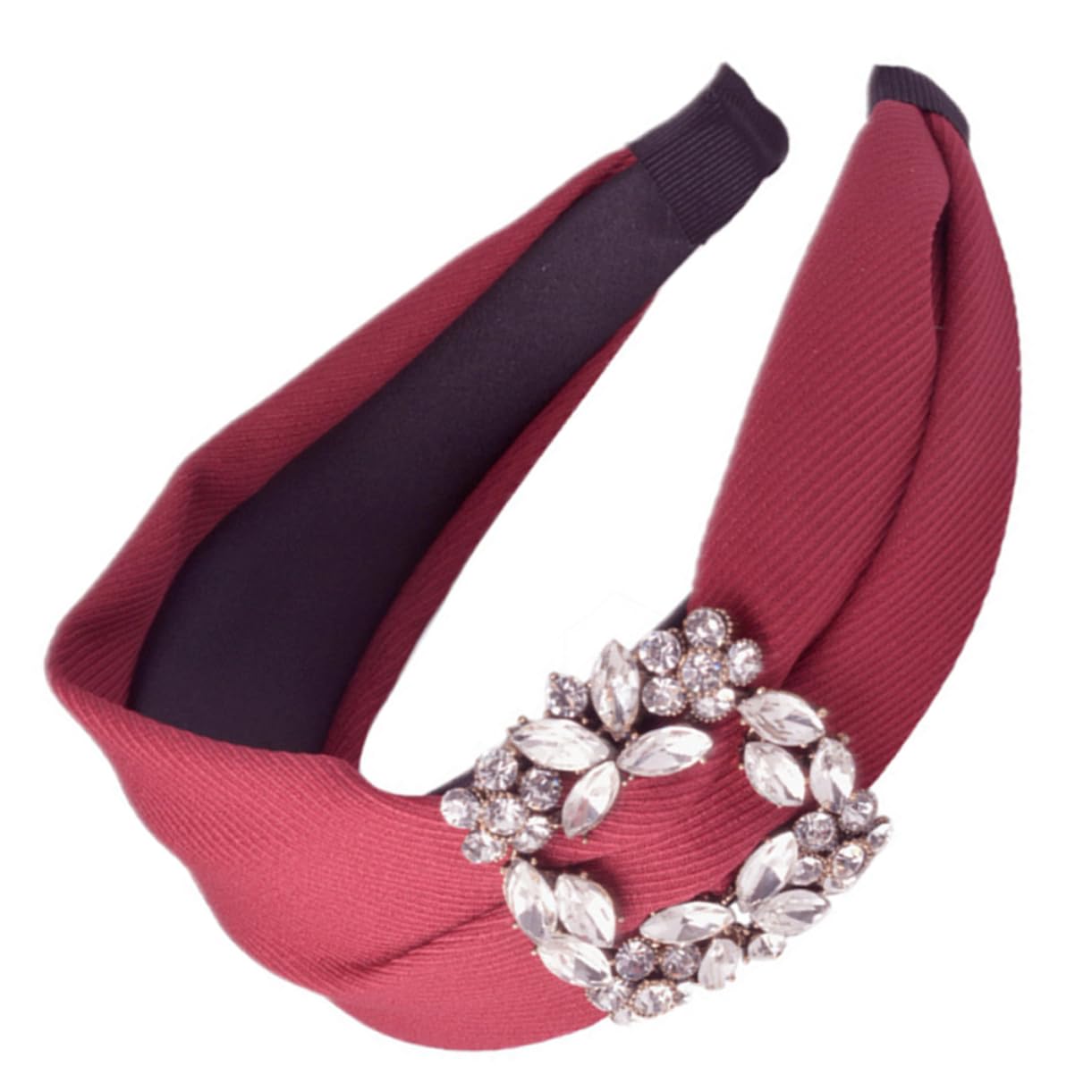 Ipetboom 3piezas Headband De Ancha Rhinestone Para Mujeres y Color Rojo Accesorio Elegante y