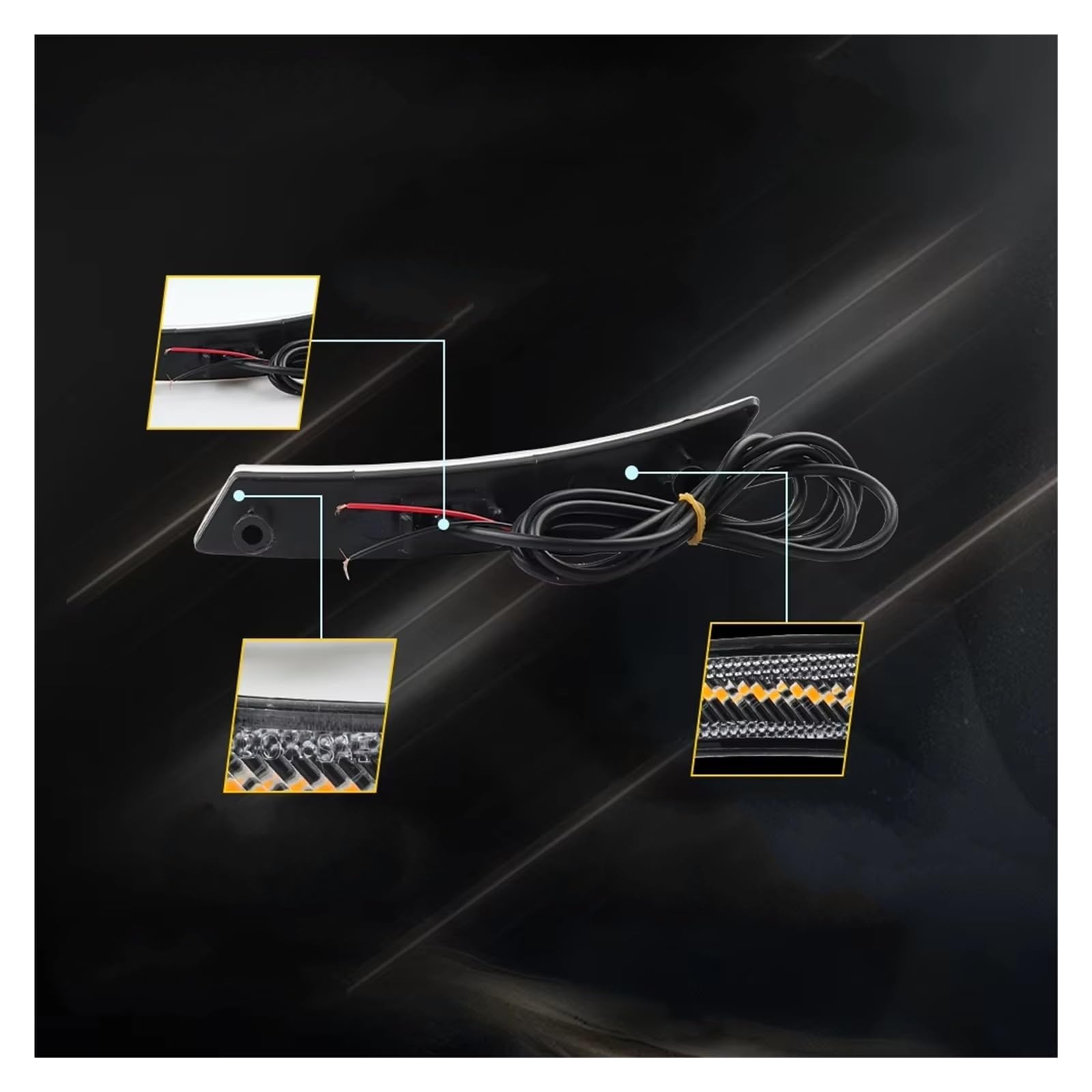 Fanale Freccia Auto Per Nissan Per Frontier 2022-2024 2 Pezzi Anteriore Indicatore Laterale Direzione Con LED 261409BU0B 261459BU0B NI2556102 Luce Freccia