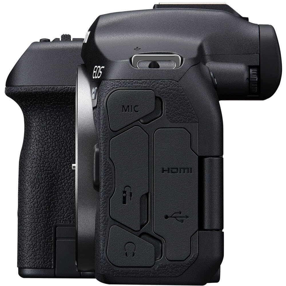 Canon EOS R7 Appareil Photo Hybride (Enregistrement vidéo 4K/30p, jusqu'à 15 IPS, WLAN, système de Mise au Point Dual Pixel CMOS AF II à Apprentissage en Profondeur) Noir & Bague d'adaptation EF