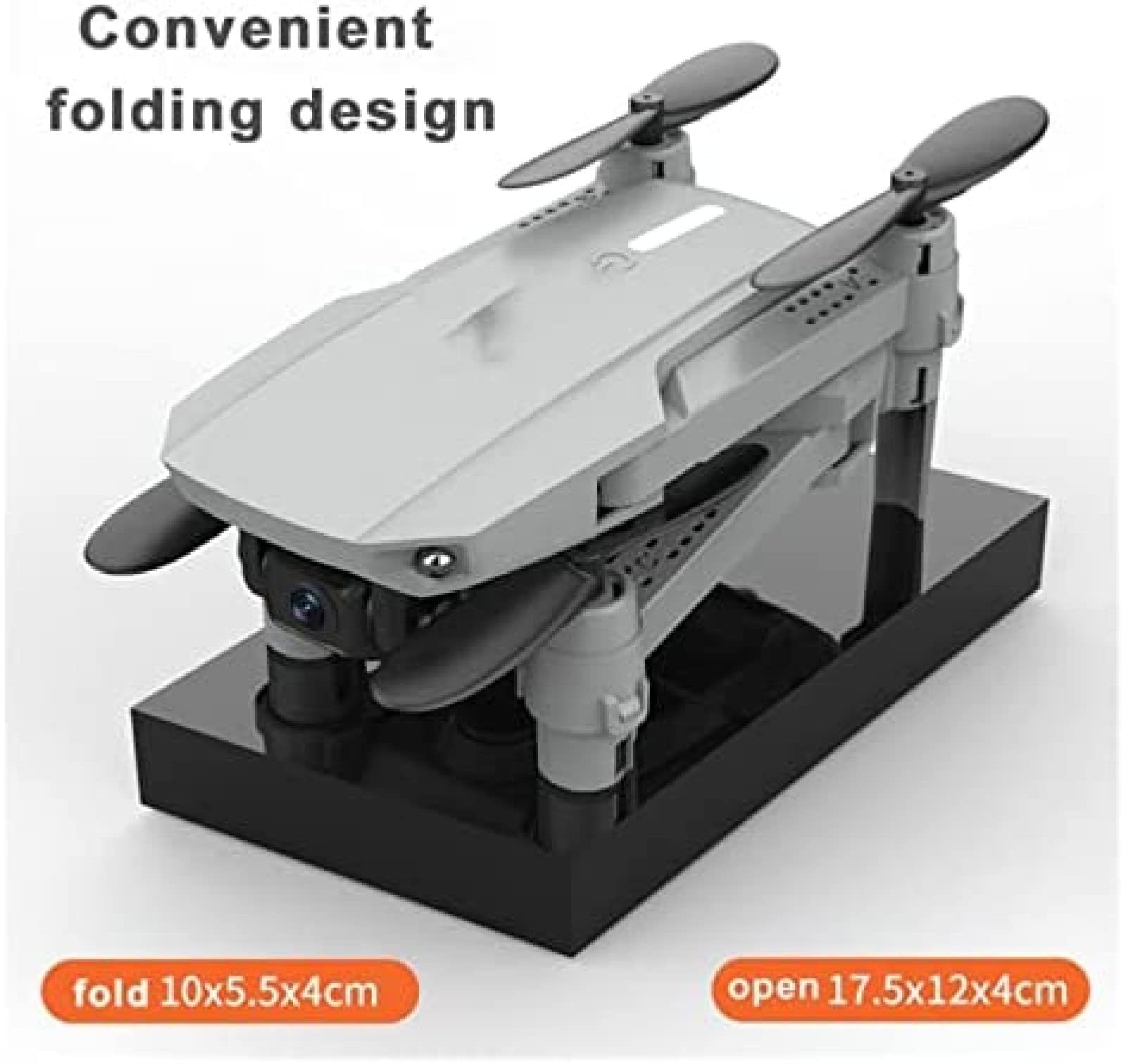 Drone Pieghevole Con Fotocamera Mini Drone Professionale 4K 1080P HD Doppia Fotocamera Pressione Dell'aria Mantenimento Dell'altitudine Quadcopter Pieghevole Dron Grandangolo Facile Da Usare Per I