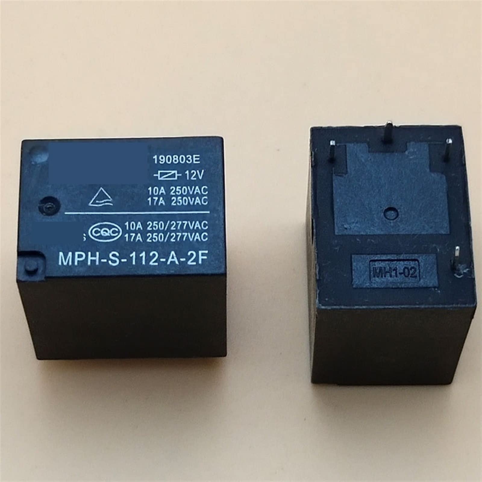 Relais MPH-S-112-A-2F 12VDC en lot de 5 ou 10 pièces pour circuit imprimé