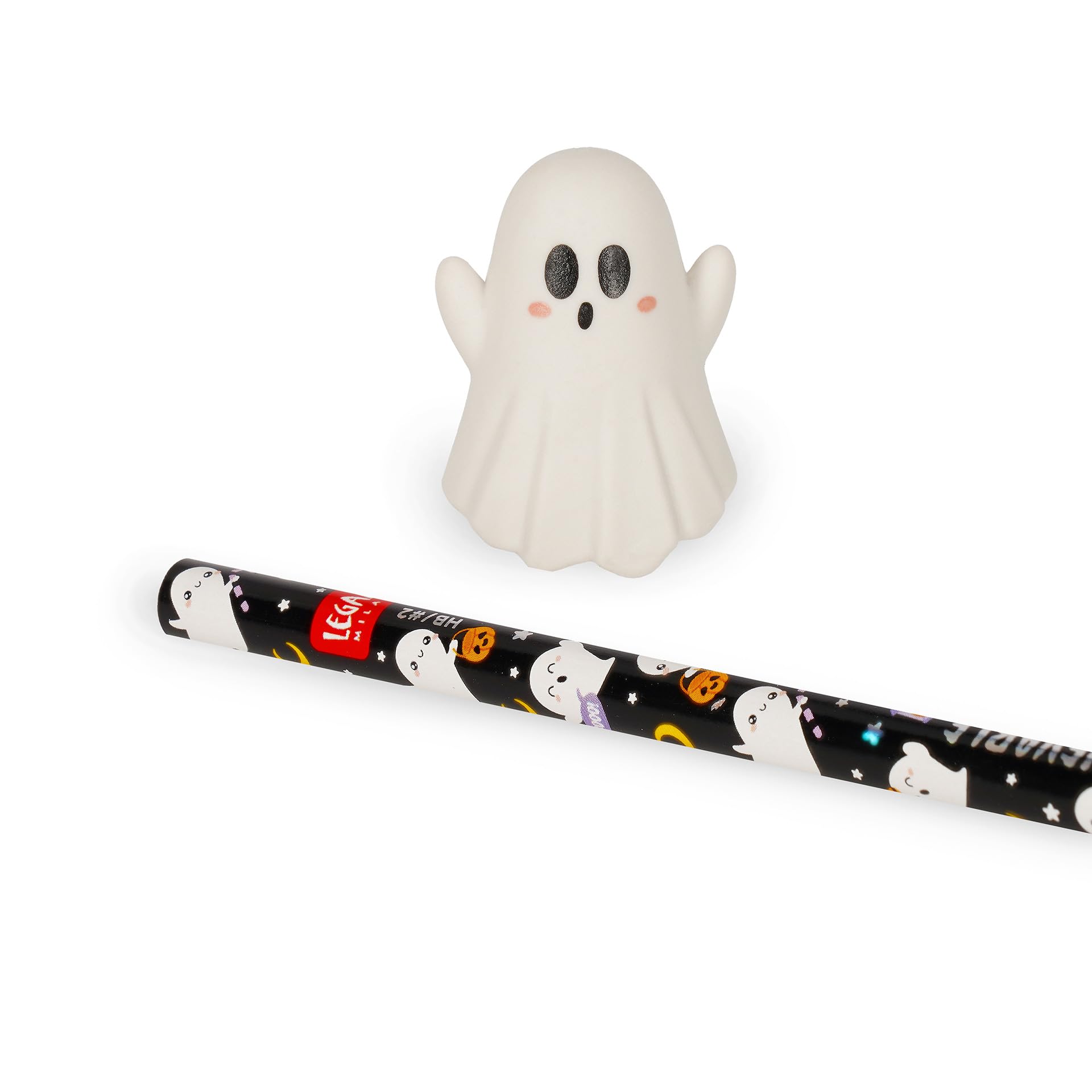 INF Set di Matite di Halloween con Gomma - 12 Pezzi di Cancelleria