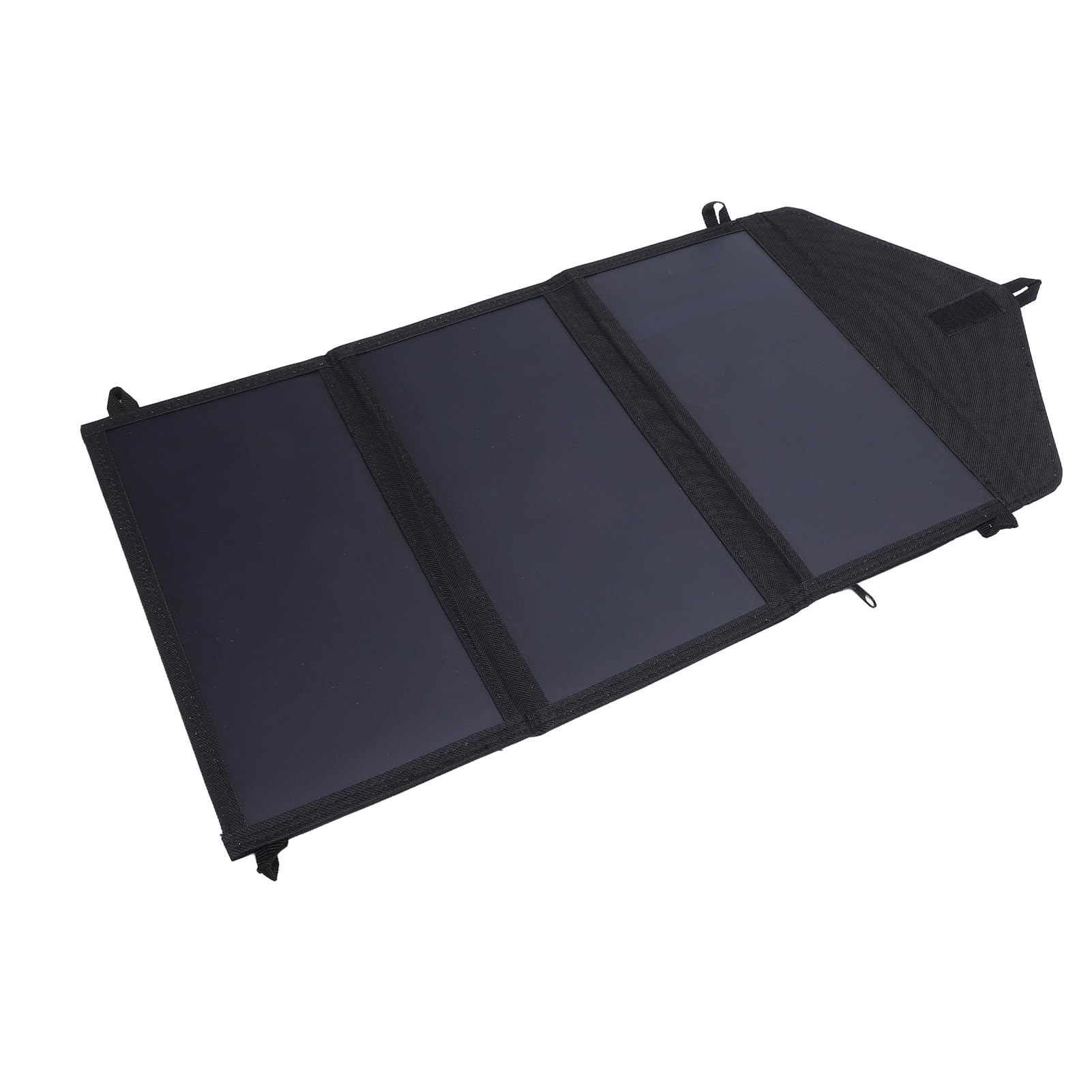Cargador solar portátil plegable de 30 W monocristalino USB tipo C salida CC PD carga rápida prevención de pérdida de energía para acampar senderismo aventuras al aire libre
