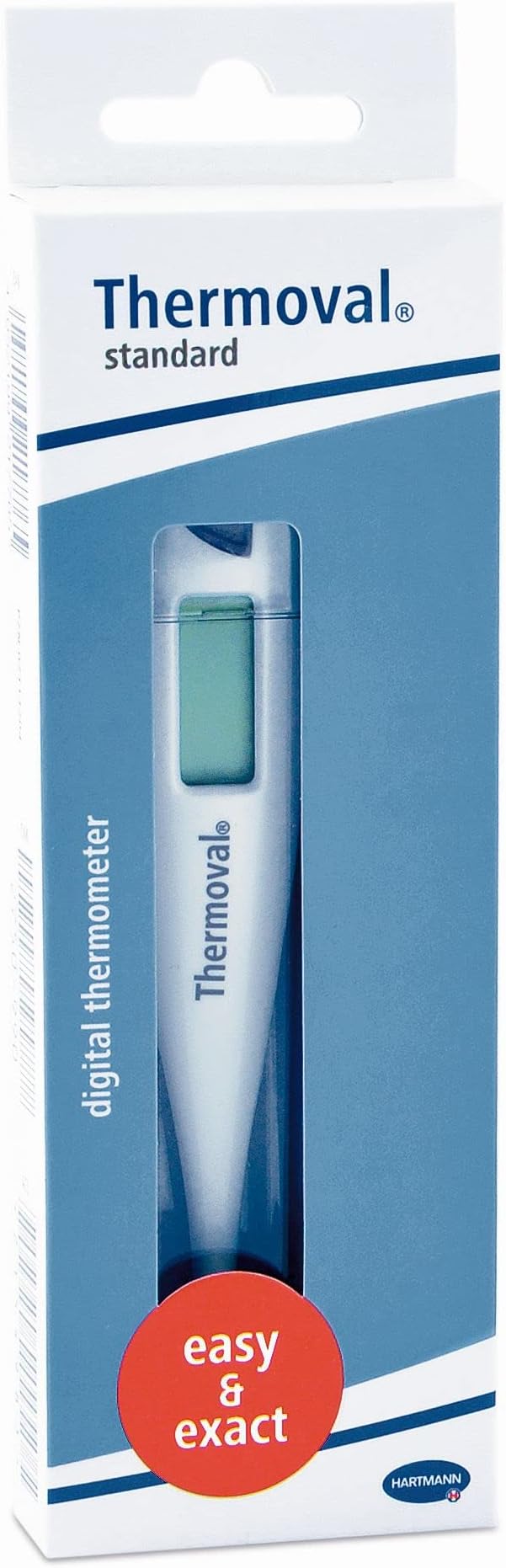 THERMOVALStandard digital fever thermometer, easy and reliable measurement of temperature, 1 folding box of 1 piece
