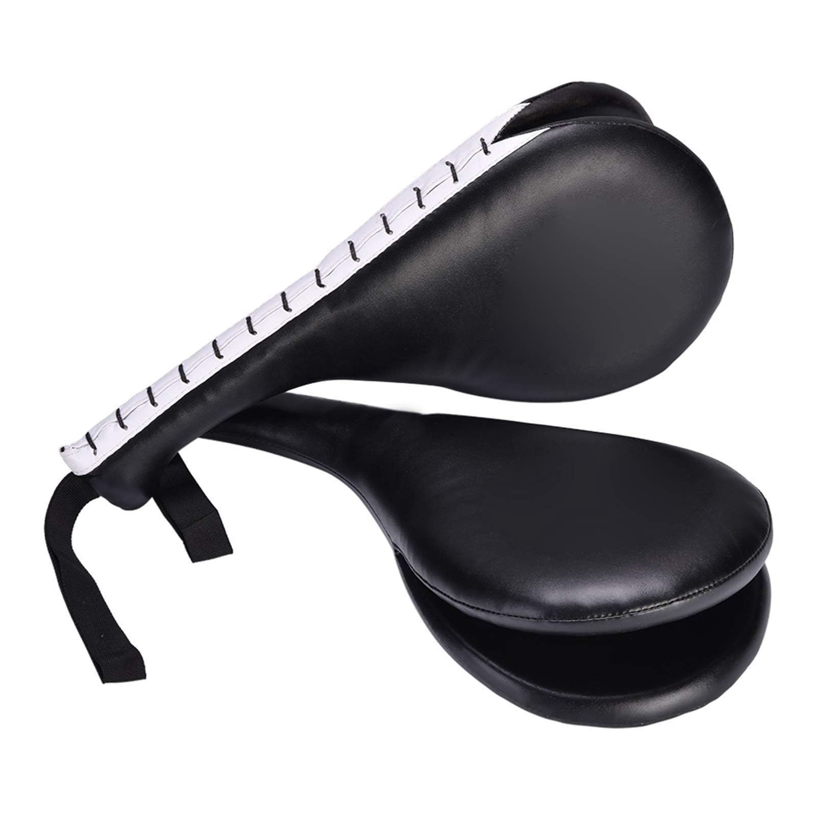 Taekwondo Kick Pad, Lot De 2 Pagaies D'entraînement De Karaté Kicking Target Pads Frappe Durables Noir Double Strike Pads Doubles Kicking Pads Cible Bi Lobée Arquée Pour Entraînement De Boxe Karaté