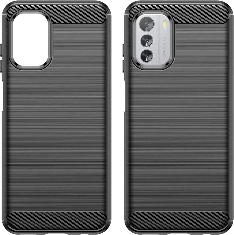 ELICA Carbon Case for Nokia G60 5G, Back Case Cover | Flexible Shockproof TPU | Brushed Texture for Nokia G60 5G - Black (B0C16RH64J) Amazon Price History, Amazon Price Tracker