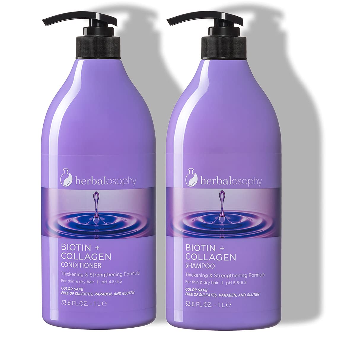 Buy alosophy Biotin & Collagen Shampoo & Conditioner Set, Hair Shampoo