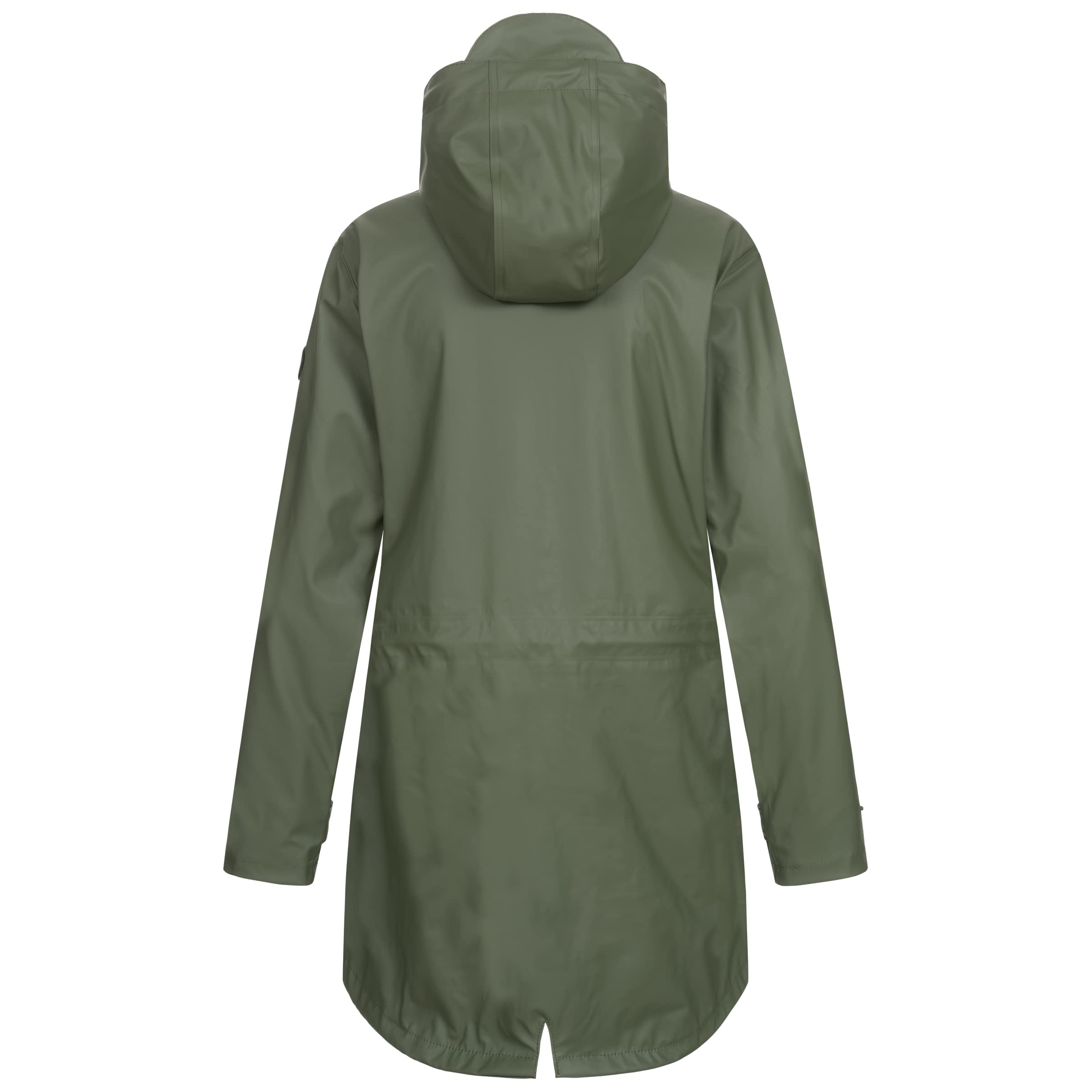 Ankerglut Damen Damen Friesennerz Regenmantel Regenjacke mit Kapuze Wasserdicht Wetterfest Windbreaker Übergangsjacke #Ankerglutliebe Regenjacke