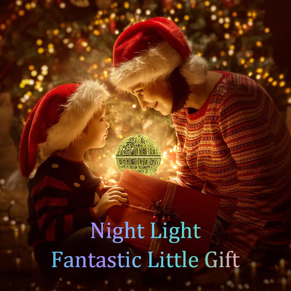 Star Wars Toys Night Light for Kids, Easter Basket Stuffers 16 Color Changing Star Wars Gifts with Remote & Smart Touch, Christmas and Birthday Gifts for Boys Star Wars Fans, Star Wars Toys for Kids