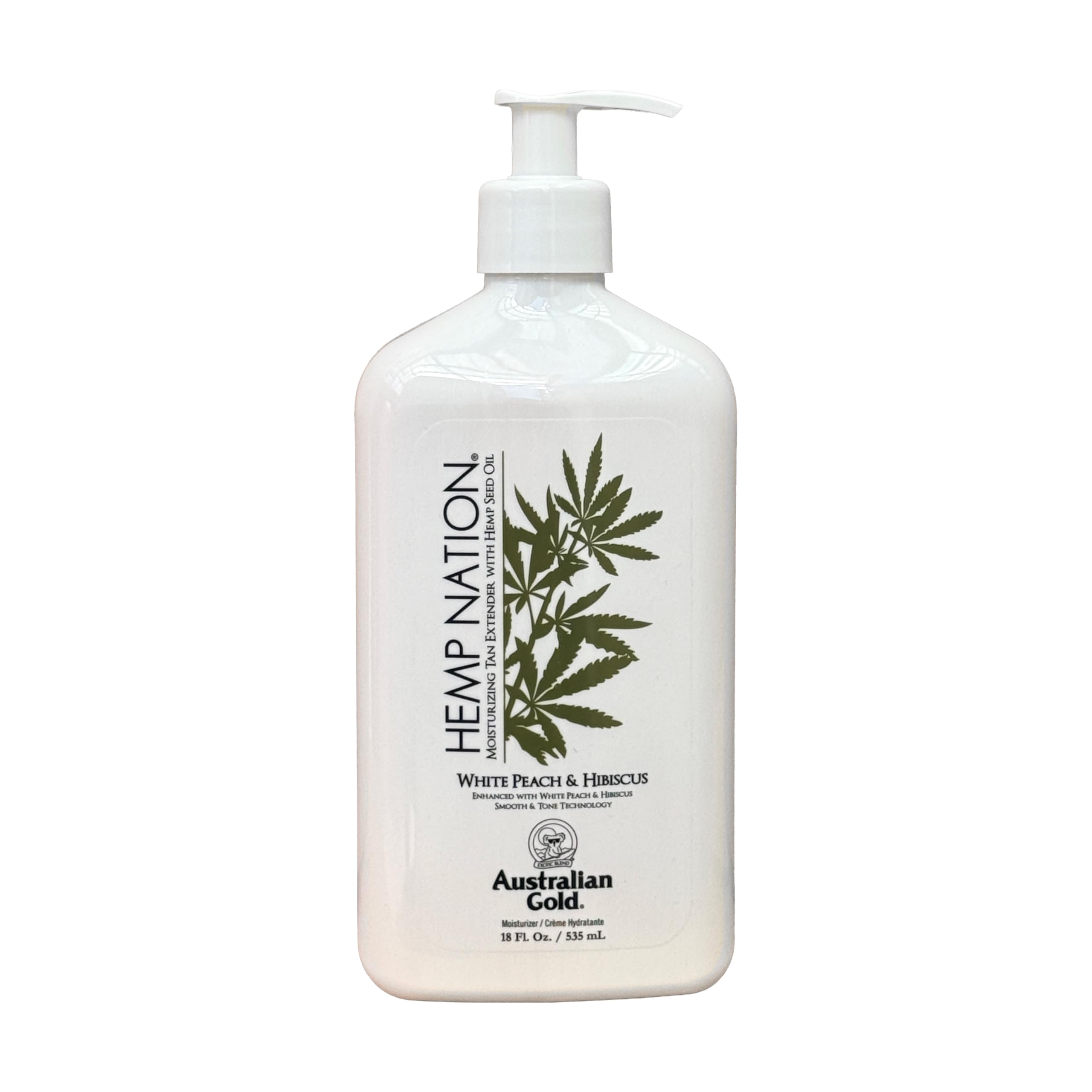 Australian Gold - Hemp Nation White Peach & Hibiscus Tan Extender Body Lotion 535 ml