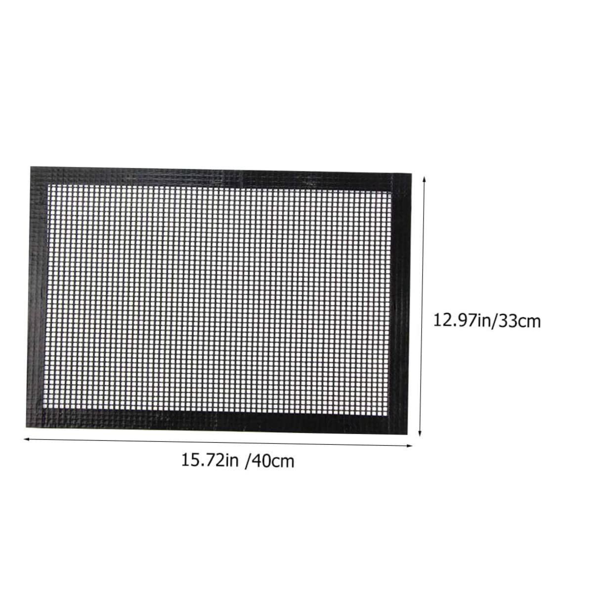 DECOMELODY 3Pcs BBQ Grill Mesh Mat Heat Resistant Non Stick Barbecue Accessories for Outdoor Grilling Mesh Screen for Gas and Oven Cooking