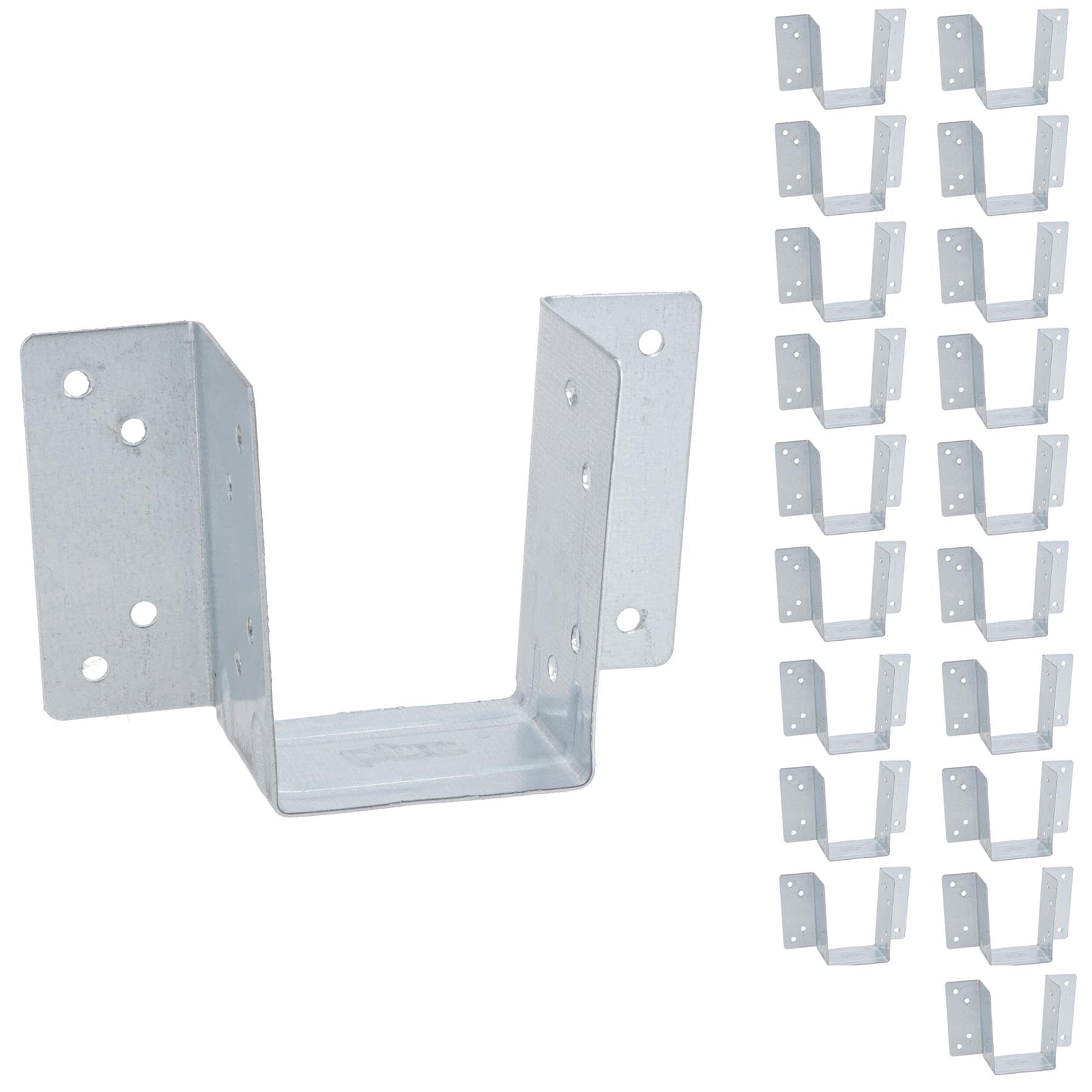 Ab Tools Silver Mini Timber Wood Joist Hanger 47Mm Decking Loft Galvanised Beam Holder 20Pk