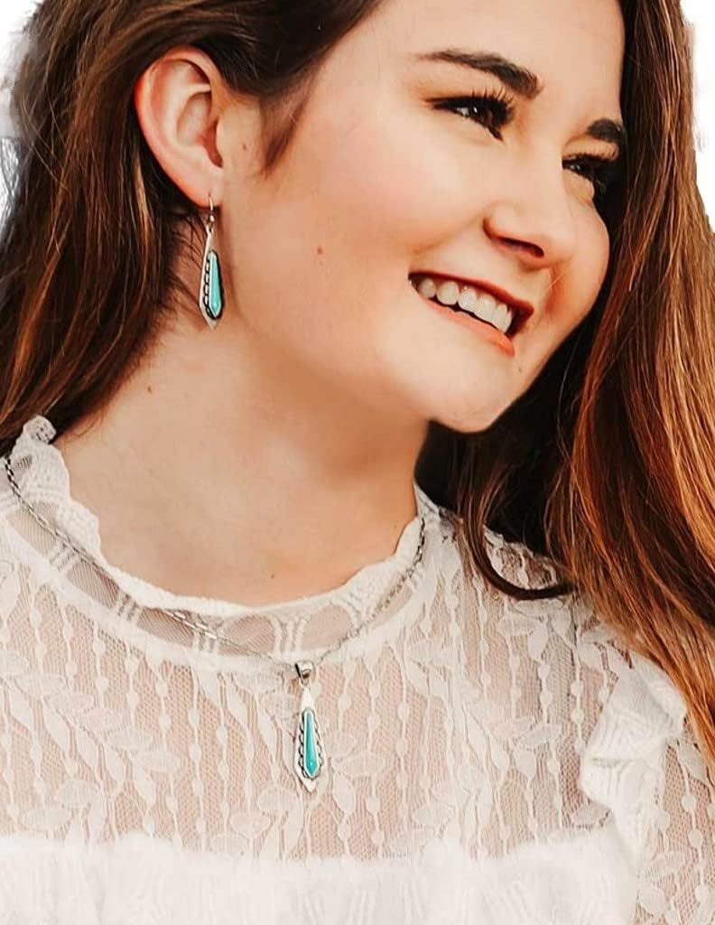 Montana Silversmiths Women's Southwest Turquoise Stream Earrings - ER5254 One Size