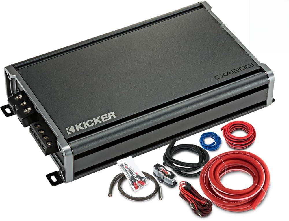 Amazon.com: KICKER Amplifier and Amp Kit Package of 2 Items - CX