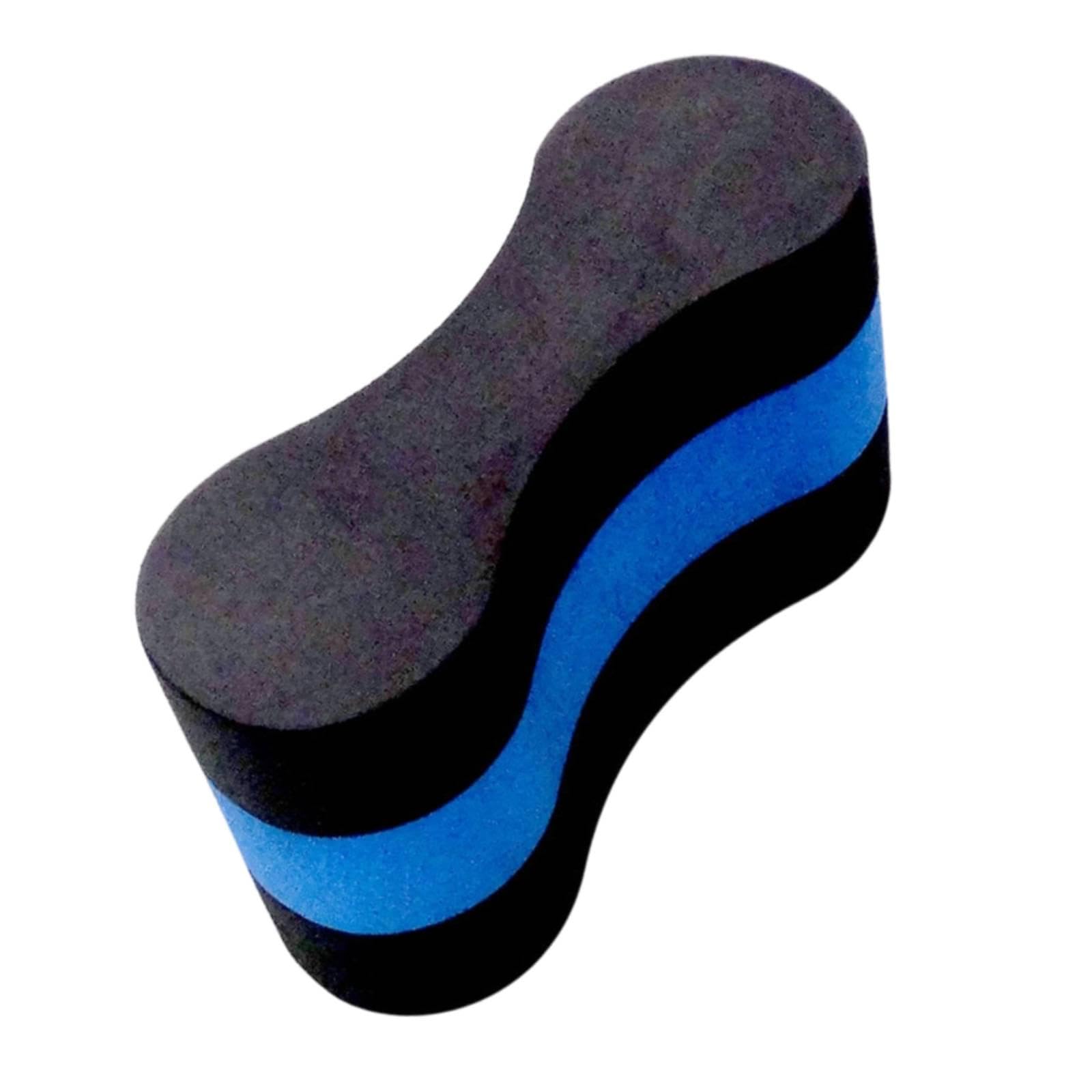 QSTDGVPW Pull Buoy Legs and Hips Support Swim Trainer Buoyancy EVA Swim Training Aid Float for Kids, Adults, Unisex, Swimming Stroke (Blue Black)