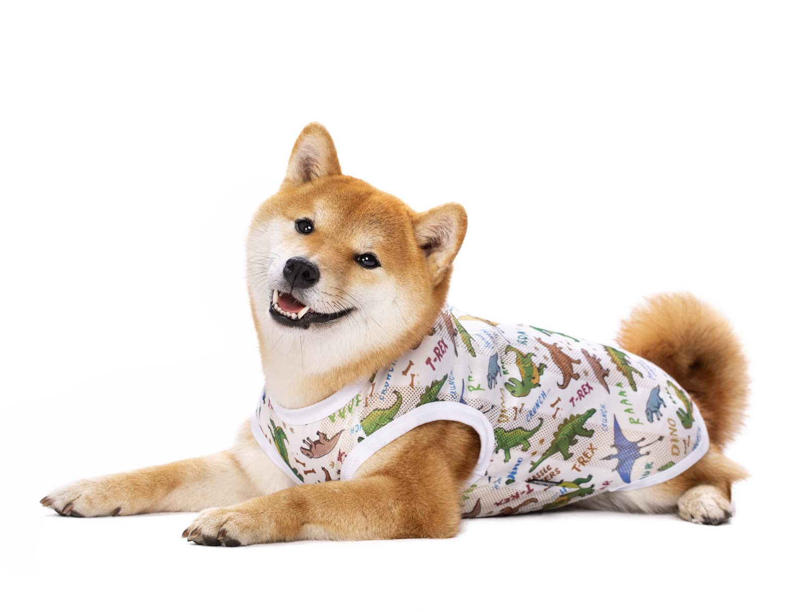 Pet Clothes,Dog Summer T-Shirt Cool Breathable Sunscreen Dog Vest Clothes Outfit Costume for Medium Large Dogs — image 1