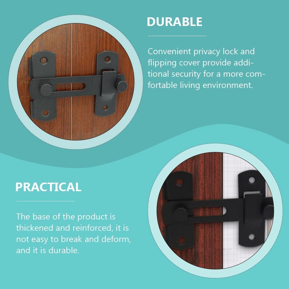 Door Gate Lock Hasps,Door Hasp Latch,Padlock Hasp Locking,Bolt Latch Lock, Door Barrel Bolt, 2pcs Door Latch Barrel Bolt Door Chain Lock Heavy Duty Metal Fence Door Buckle Lock Locking Bolt Fence Lock