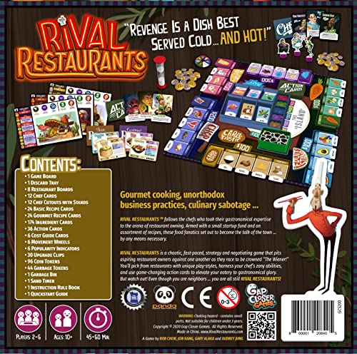 Rival Restaurants Juego de Mesa Estrategia 2-6 Jugadores miniatura 2