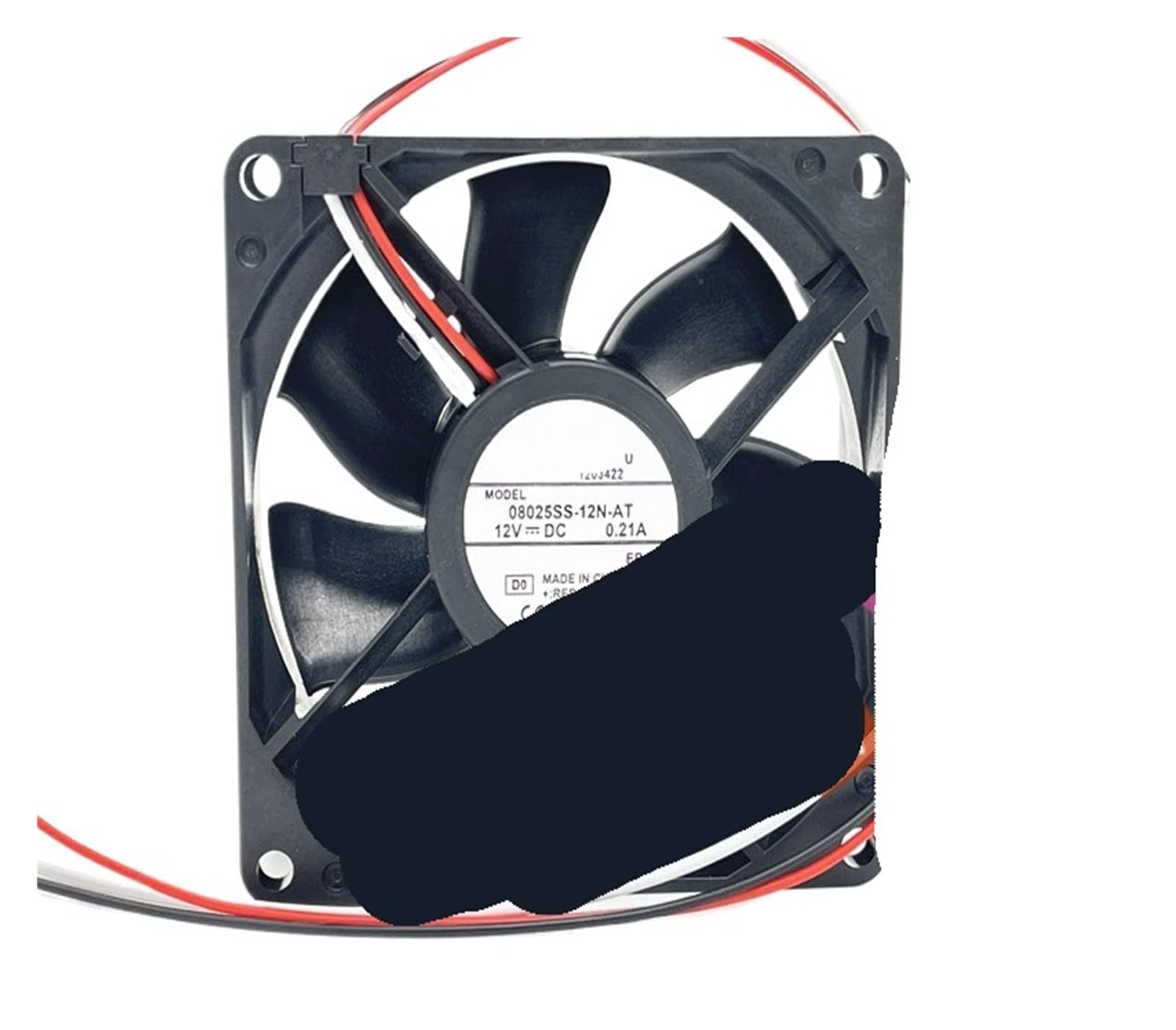 Ventilateur de serveur 3 fils DC 12V 0.21A pour boîtier informatique 80x80x25mm