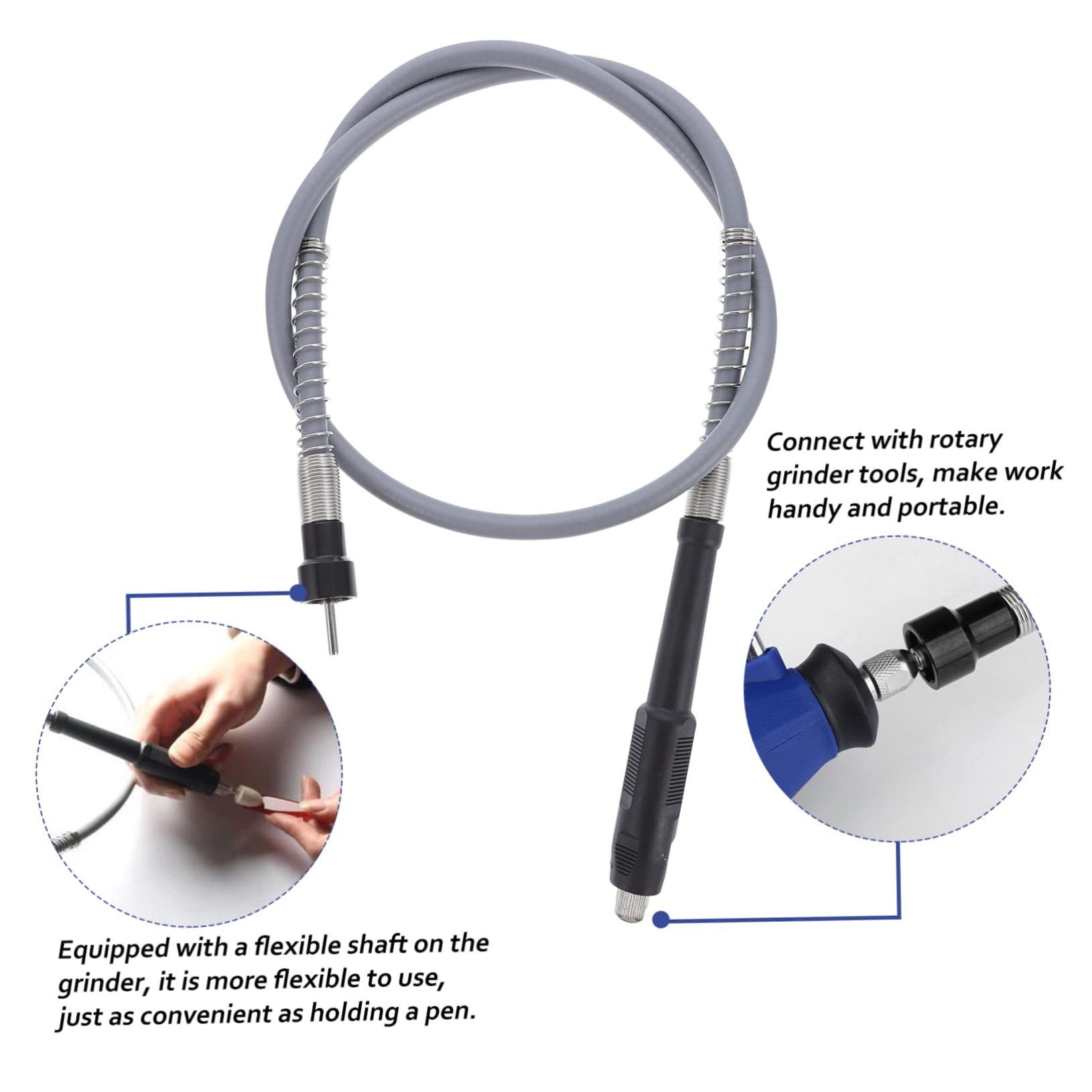 Gadpiparty Flexibles Verlängerungskabel Für Elektrowerkzeuge Flexible Bohrfutter Verbindung Für Rotationswerkzeuge Starke Härte 3,2mm Kupplung Für Schwer Zugängliche Stellen