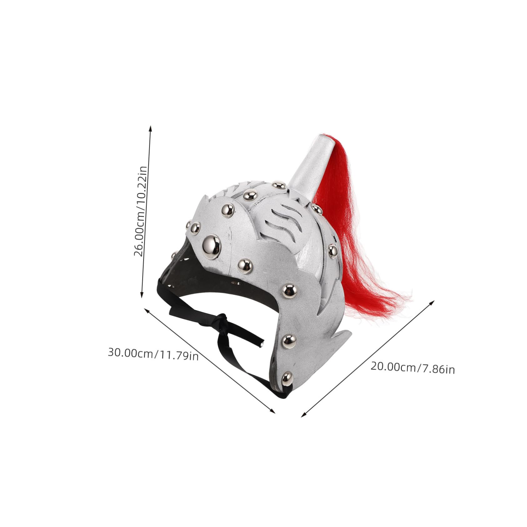 SUPVOX Knight Soldier Costume Helmet Chinese Ancient General Helmet Halloween Party Stage