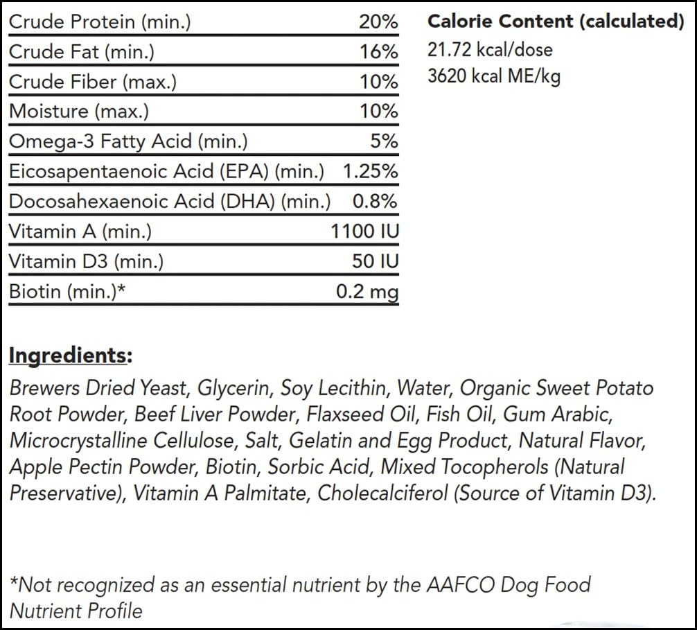 The Natural Pet Vet Skin & Coat Check Soft Chews for Dogs with Omega-3, Fish Oil, Biotin, EPA & DHA, 180 Count — Amazon image 2