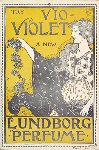 Poster Vintage Vio Violet Lundborg Art Nouveau A2 avec impression de qualité supérieure