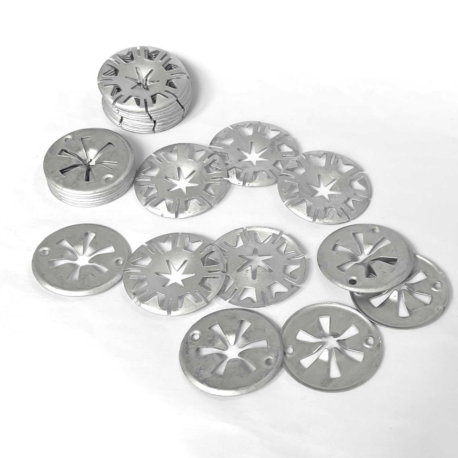Set di 60 rondelle in metallo, rondella di bloccaggio e clip in acciaio inox per fissare lo scudo termico sotto il cofano