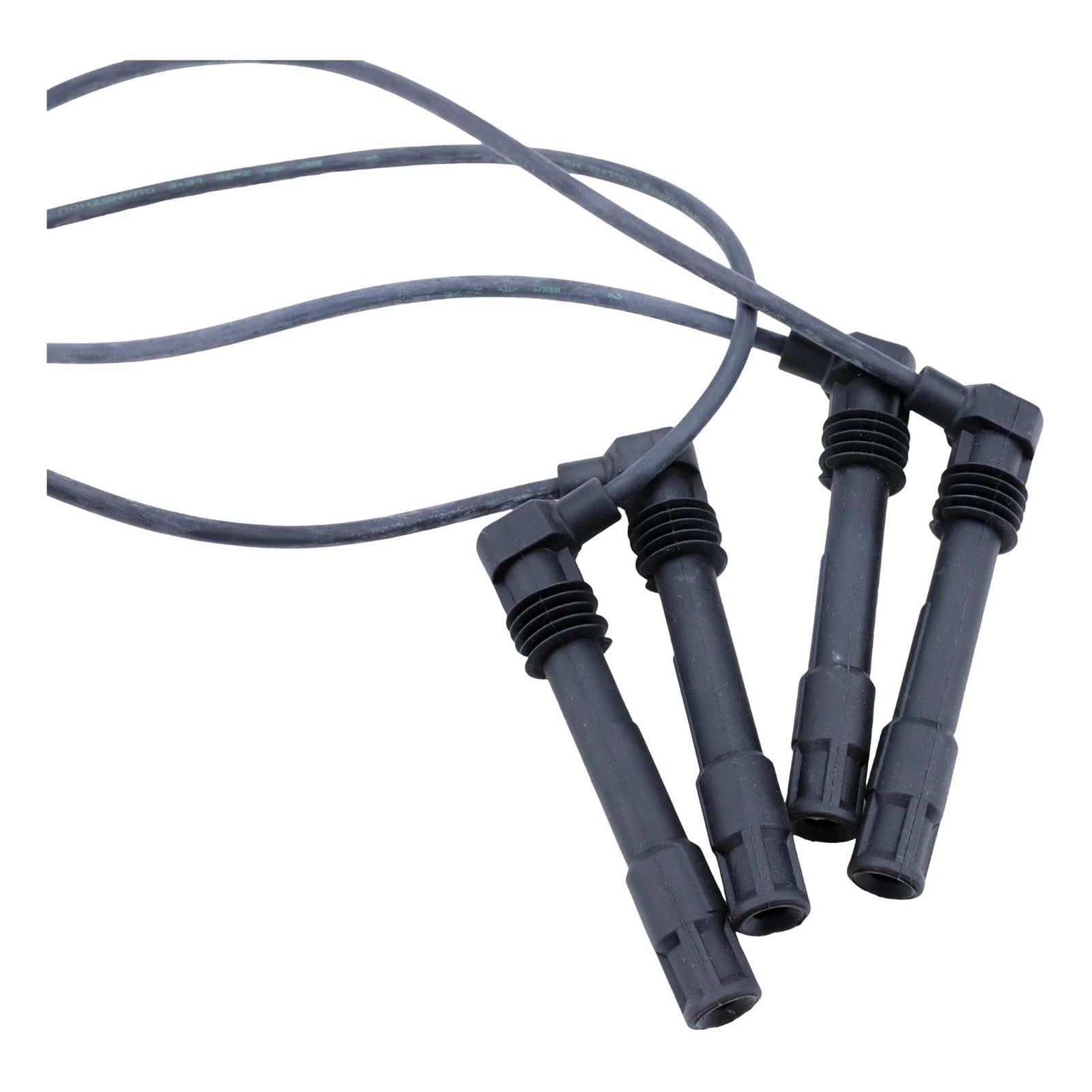 Câblage Bobine Allumage Pour Skoda Pour Fabia 1.4L 1999 2000 2001 2002 2003 2004 2005-2014 4 Pièces Jeu De Câbles D'allumage Fil Bougie