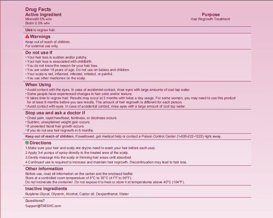 Topical 5% Minoxidil Spray for Men & Women, Hair Regrowth Treatment with Biotin for Thinning Hair, Receding Hairline & Alopecia Areata, Extra Strength Hair Loss (5 x 3.38 OZ, 8-9 Month's Supply) - Image 9