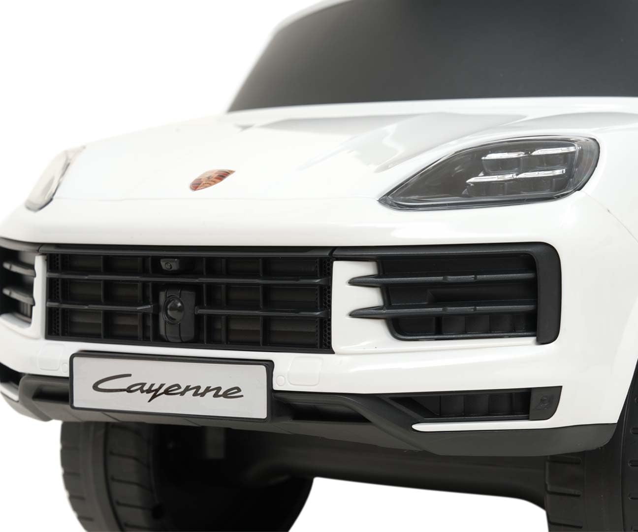 Porsche Cayenne Rutschauto mit Gehstock, Weiß
