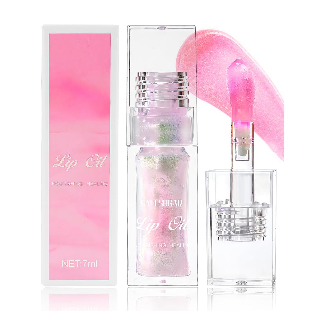 Magic Color Changing Lip Oil, Warm Change Hydrating Color Changing Lip Gloss, Big Brush Color Changing Lip Oil, Lip Oil Color Changing, Lip Changing Oil Fresh Texture Long Lasting Shimmery