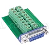 L-com DGB Series DB15 Female Connector for Field Termination (Screw Terminal)