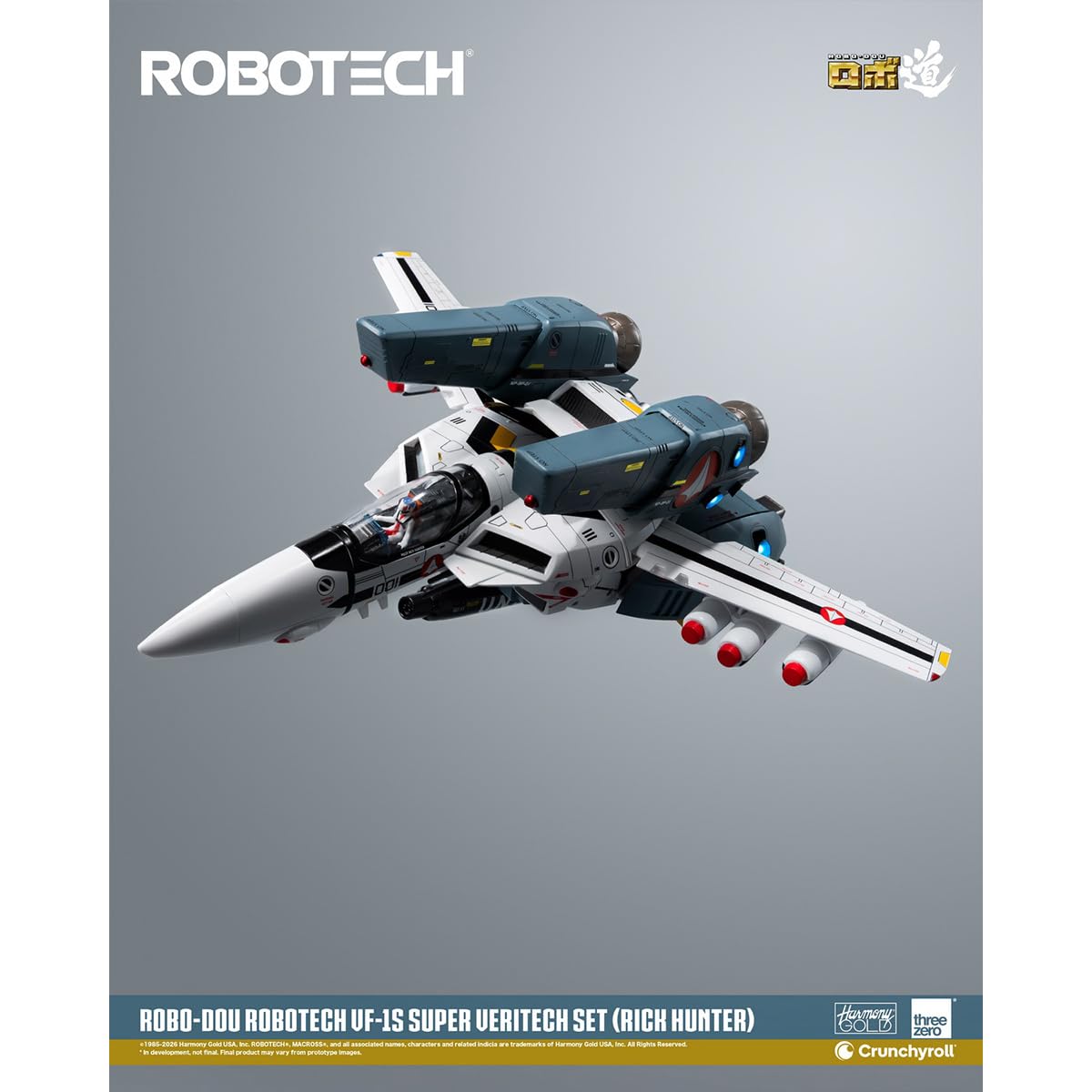 HIPLAY Threezero Robo-Dou Robotech Vf‐1s Super Veritech Set Rick Hunter 3Z03070W0 Zestaw Figurek Akcji