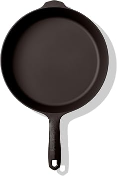 Field Company Medium Cast Iron Skillet – 10.25-Inch Pre-Seasoned Pan for 2–4 Servings, Lighter & Smooth, Made in USA