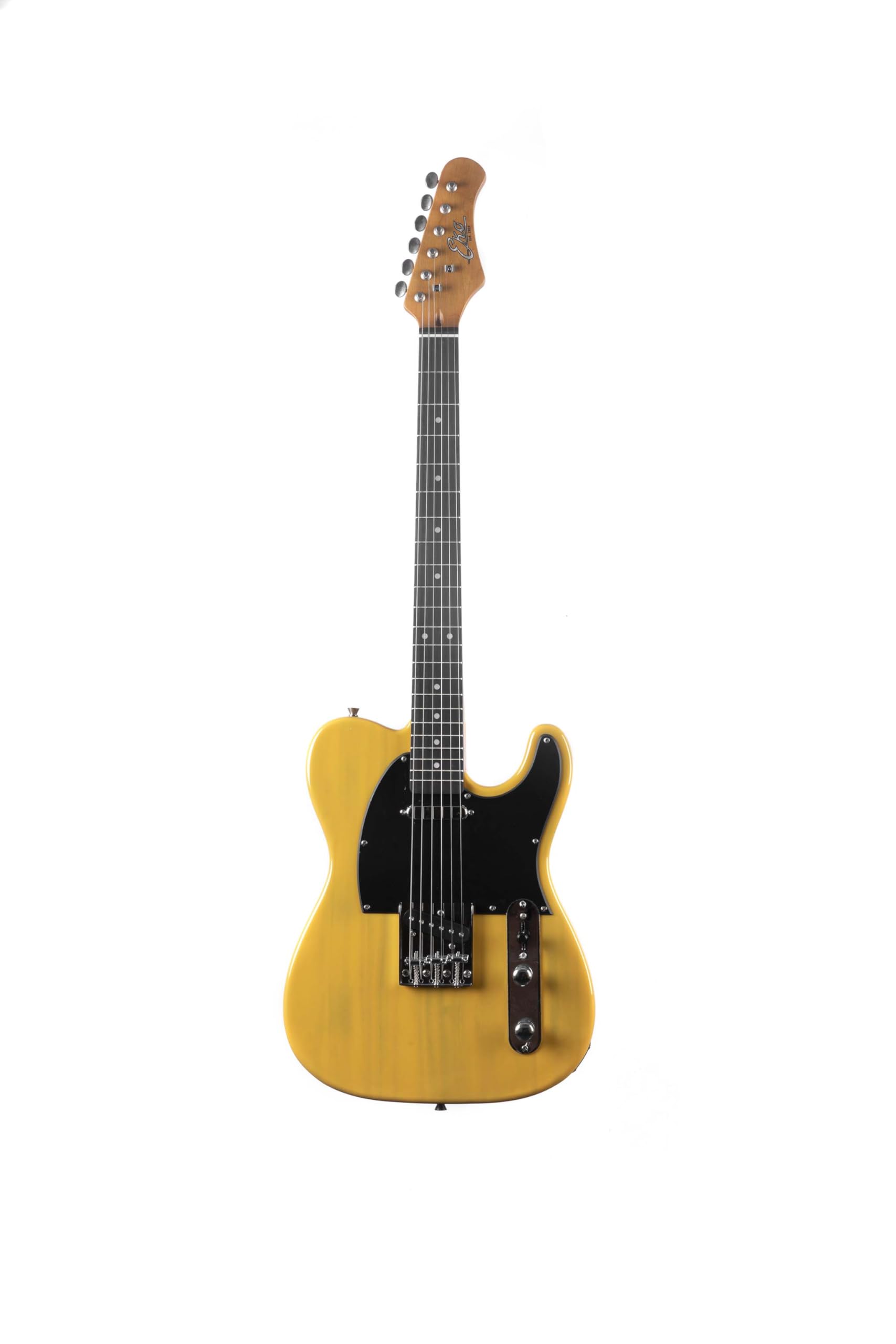 EKO GUITARS – Guitare Électrique TL‑400, Corps en Paulownia, Manche en Érable, Touche en Laurier, 2 Micros Single‑Coil, Chevalet de type Tele, 22 frettes, Couleur Butterscotch