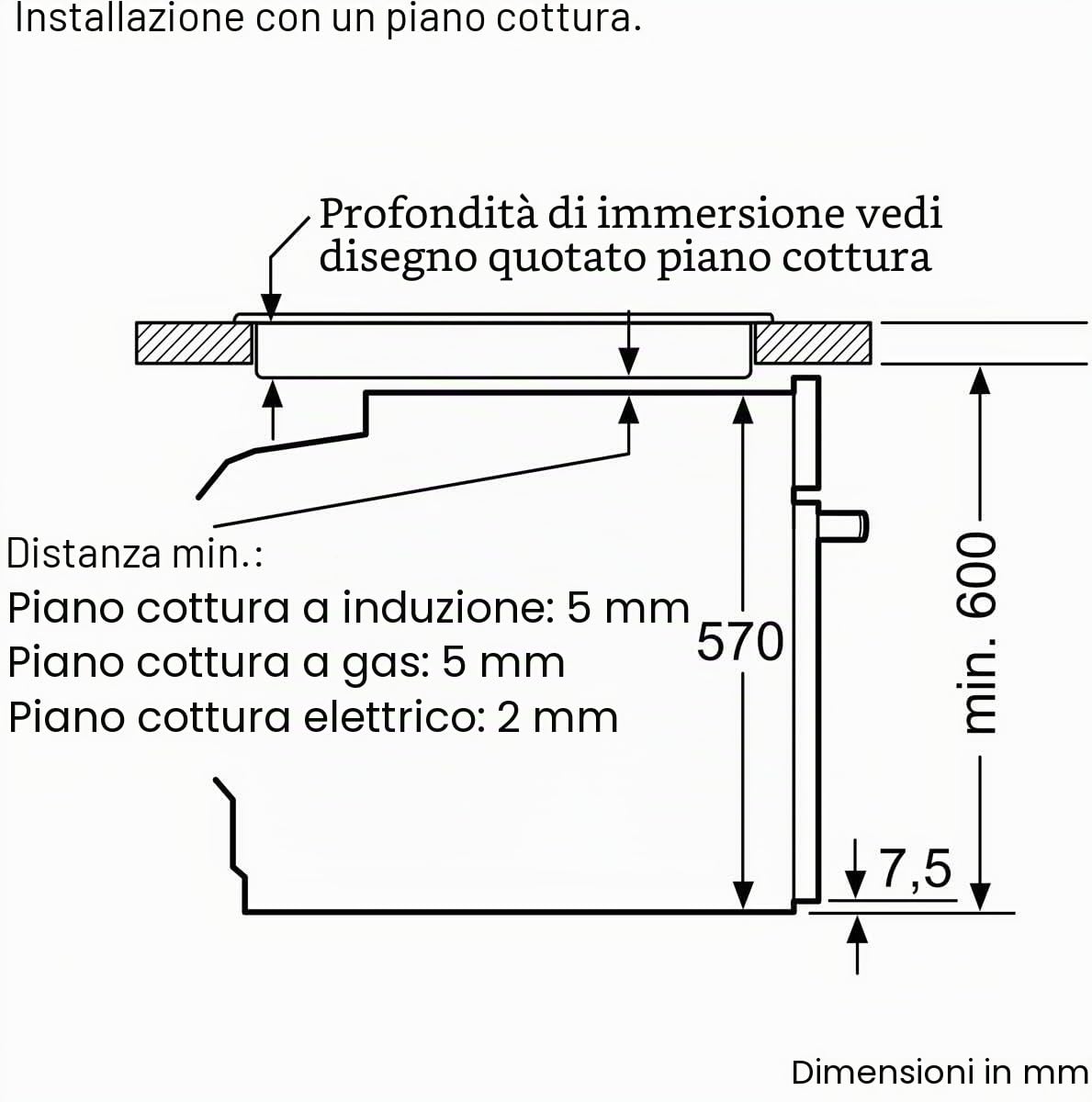 NEFF B2CCJ7AK3, N30, forno, controllo touch LED, aria calda 3D, CircoTherm, Air Fry e Air Fry, teglia automatica, pirolisi e Easy Clean, sicurezza per bambini, 60 x 60 cm, nero
