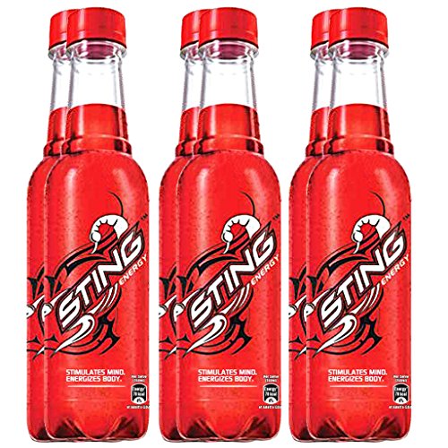 Image of Sting Energy Strawberry Drink, 250Ml Bottle (Pack of 6)