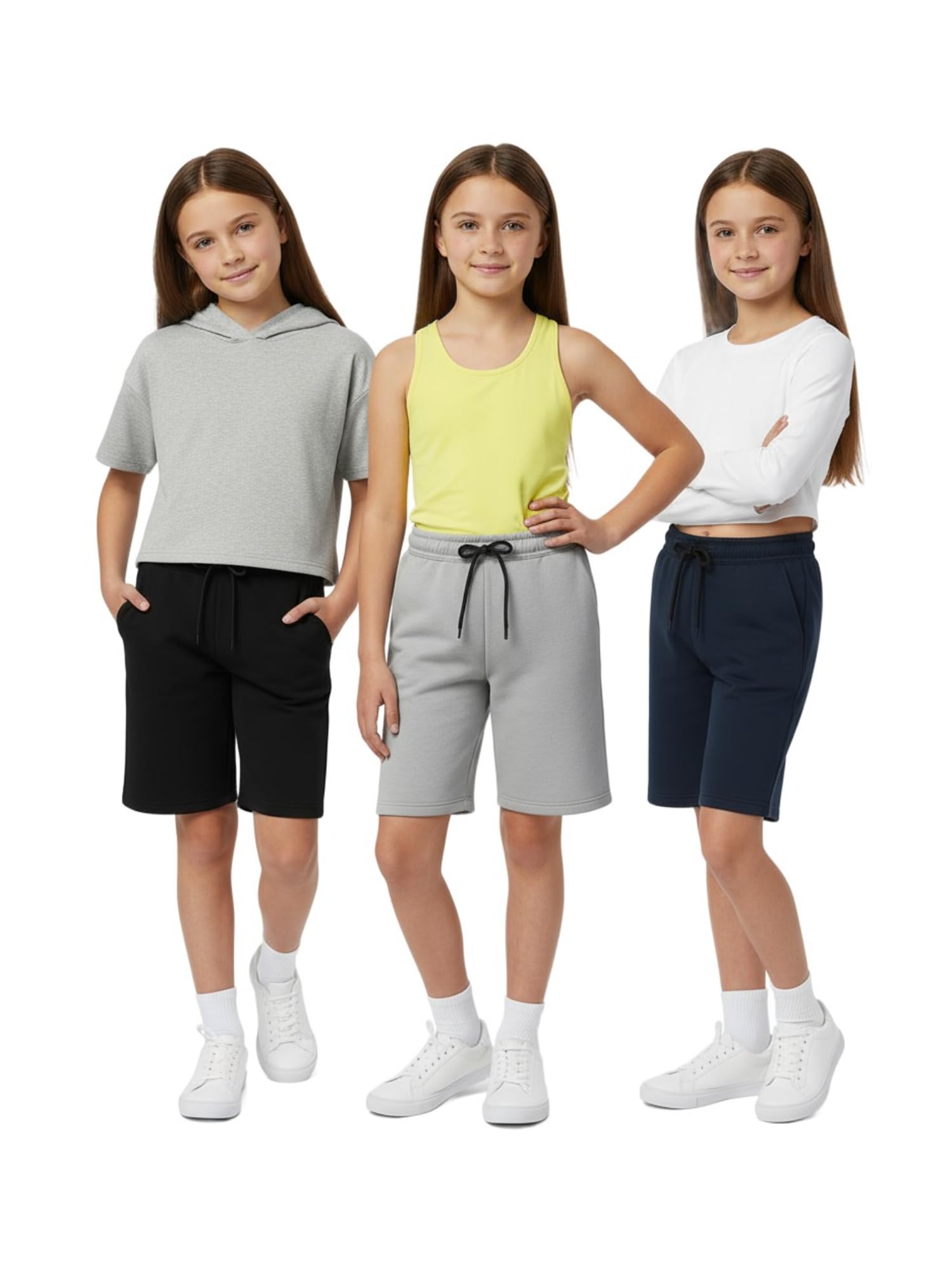THE BLAZZE Ice Hockey Girls Shorts R001 VBG84 Black Grey Navy 14 Years 15 Years-image-38