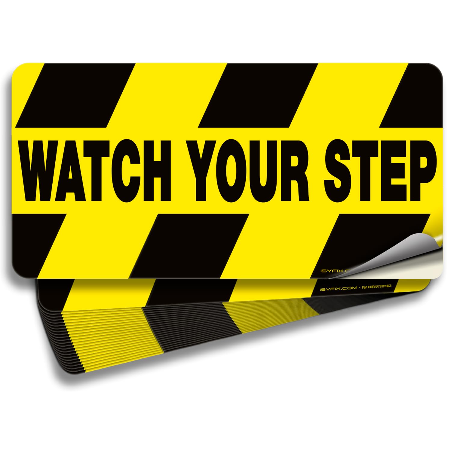 iSYFIX Watch Your Step Floor Decals Stickers, 6 Pack, 20x5 Inch — Amazon image 8