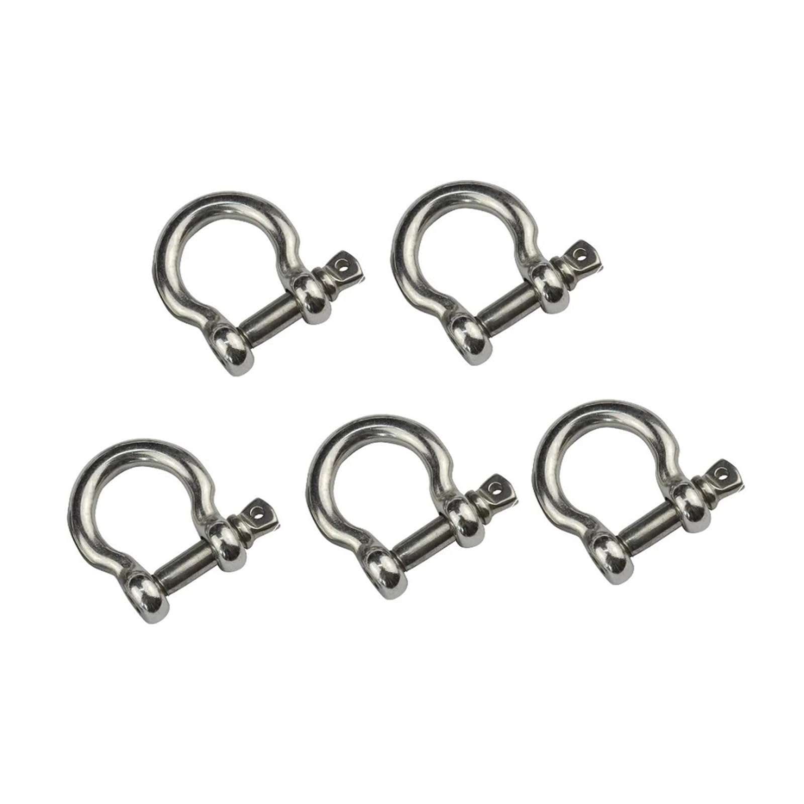 5 grilletes de Acero Inoxidable 304 con Pasador roscado, de 4 mm, 5 mm, 6 mm, 8 mm y 10 mm, for Pulseras de Supervivencia.(8mm)